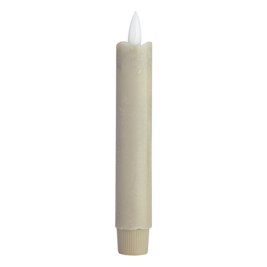 Eglo - JUEGO 2x Vela LED LED/1xAAA 15 cm beige