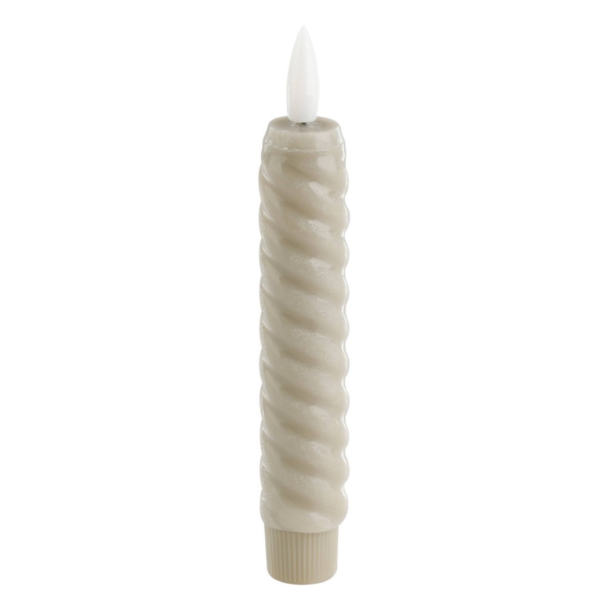 Eglo - JUEGO 2x Vela LED LED/1xAAA 15 cm beige