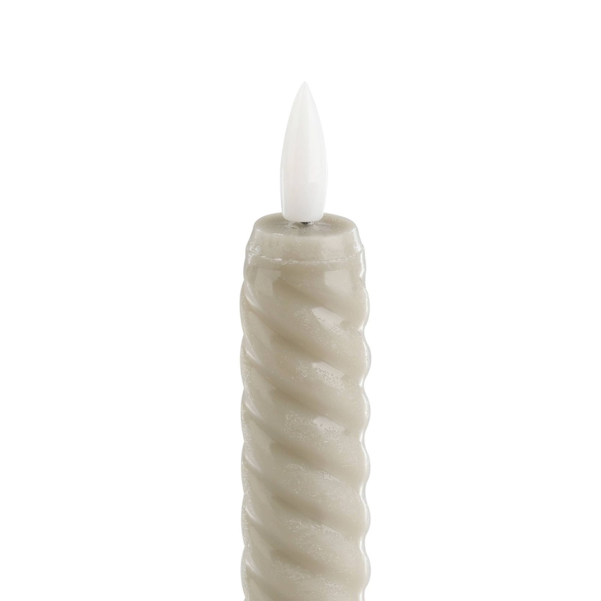 Eglo - JUEGO 2x Vela LED LED/1xAAA 15 cm beige
