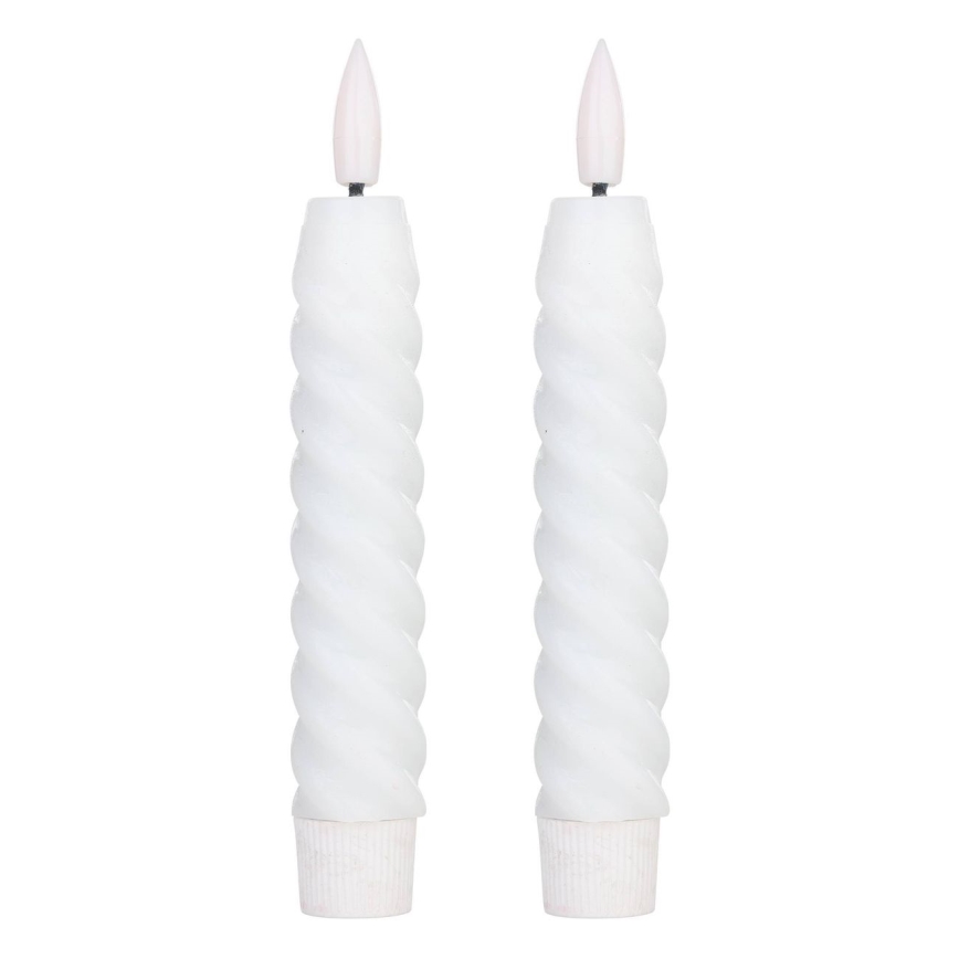 Eglo - JUEGO 2x Vela LED LED/1xAAA 15 cm blanco