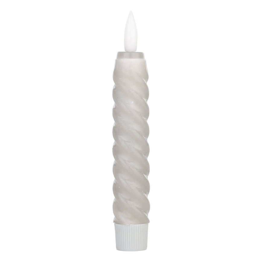 Eglo - JUEGO 2x Vela LED LED/1xAAA 15 cm gris