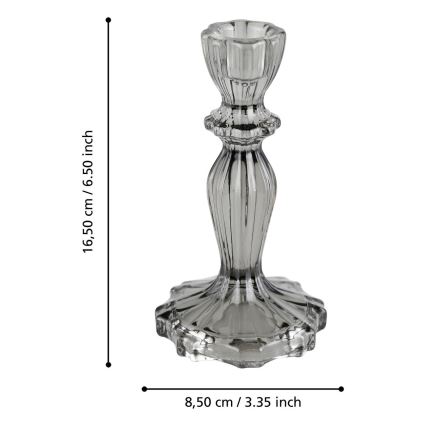 Eglo - Candelabro 16,5x8,5 cm gris