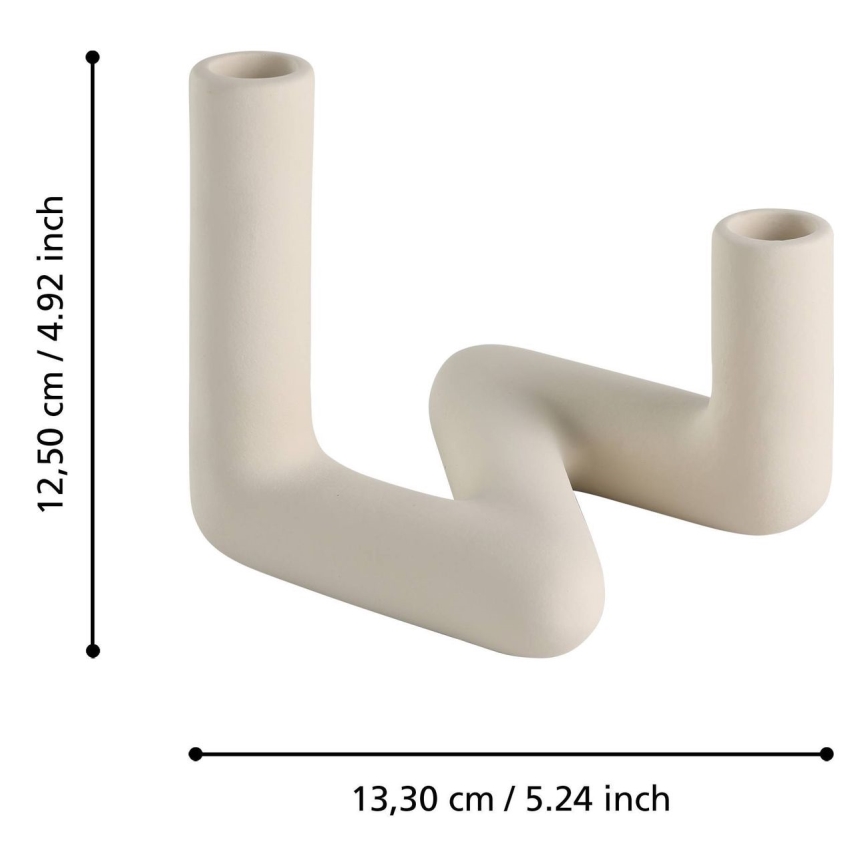 Eglo - Candelabro 13,3x12,5 cm color crema