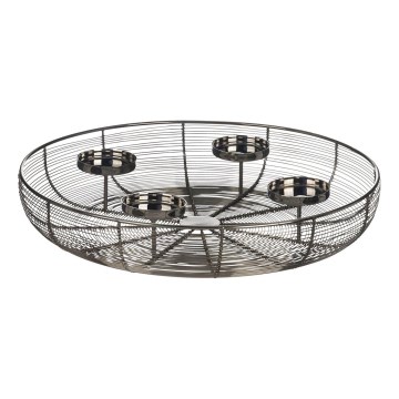 Eglo 422387 - Portavelas HAGONY d. 45 cm cromo