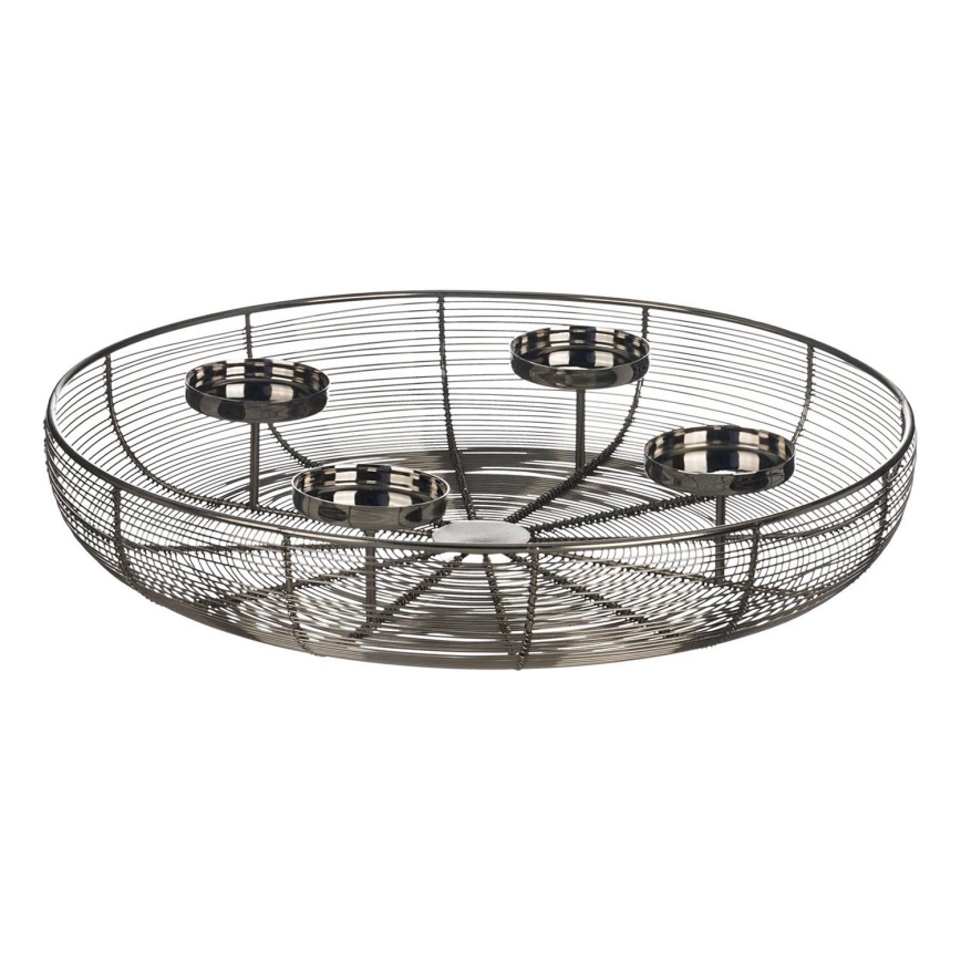 Eglo 422387 - Portavelas HAGONY d. 45 cm cromo