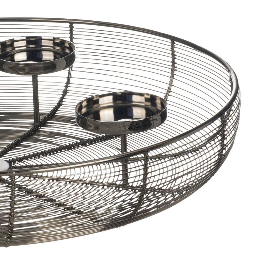 Eglo 422387 - Portavelas HAGONY d. 45 cm cromo