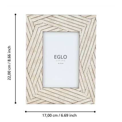 Eglo - Marco de fotos 10x15 cm beige