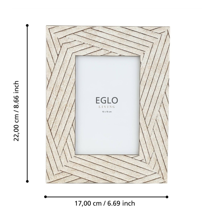 Eglo - Marco de fotos 10x15 cm beige