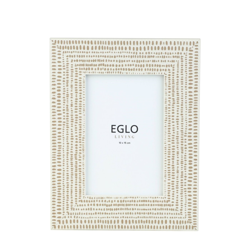 Eglo - Marco de fotos 10x15 cm color crema