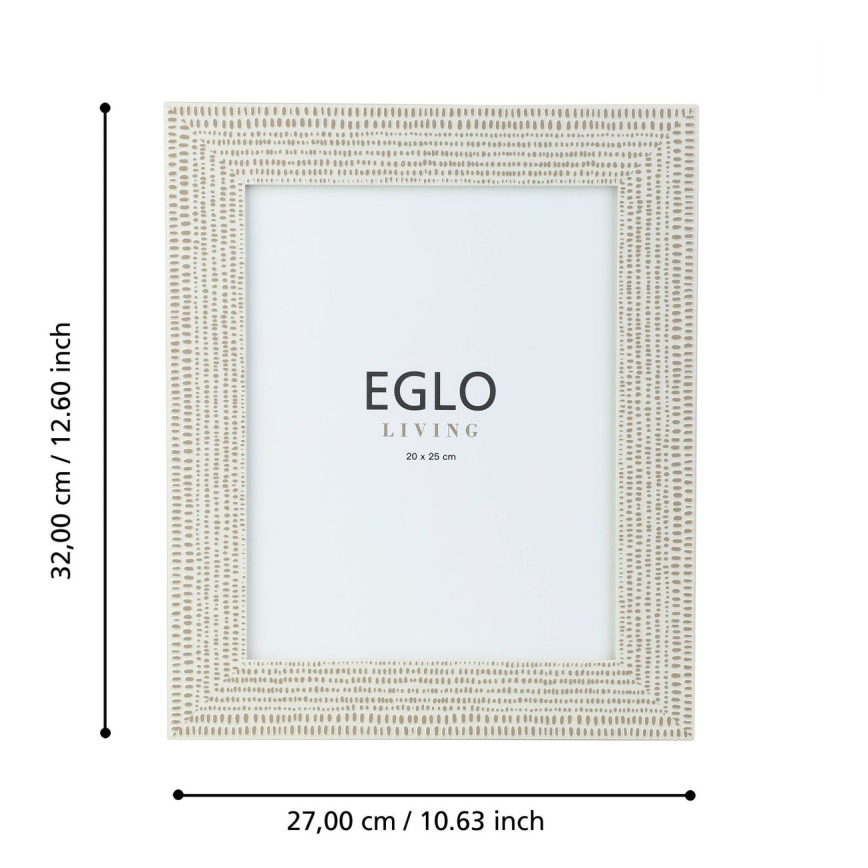 Eglo - Marco de fotos 20x25 cm color crema