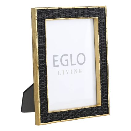 Eglo - Marco de fotos 13x18 cm negro/dorado