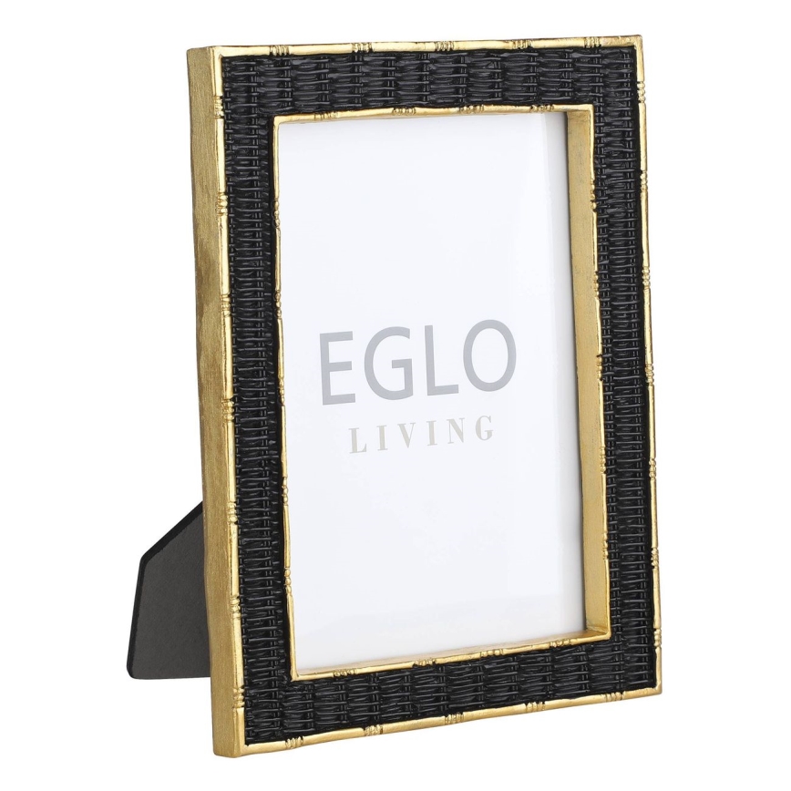 Eglo - Marco de fotos 13x18 cm negro/dorado