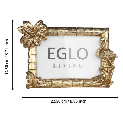 Eglo - Marco de fotos 10x15 cm dorado