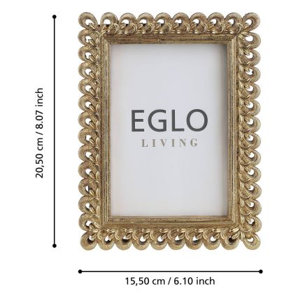 Eglo - Marco de fotos 10x15 cm dorado