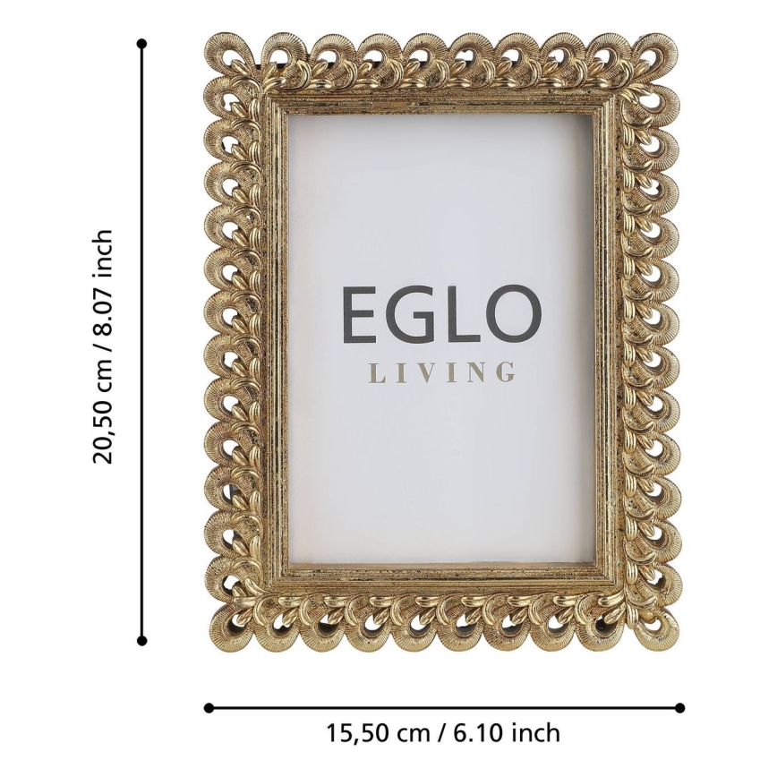Eglo - Marco de fotos 10x15 cm dorado