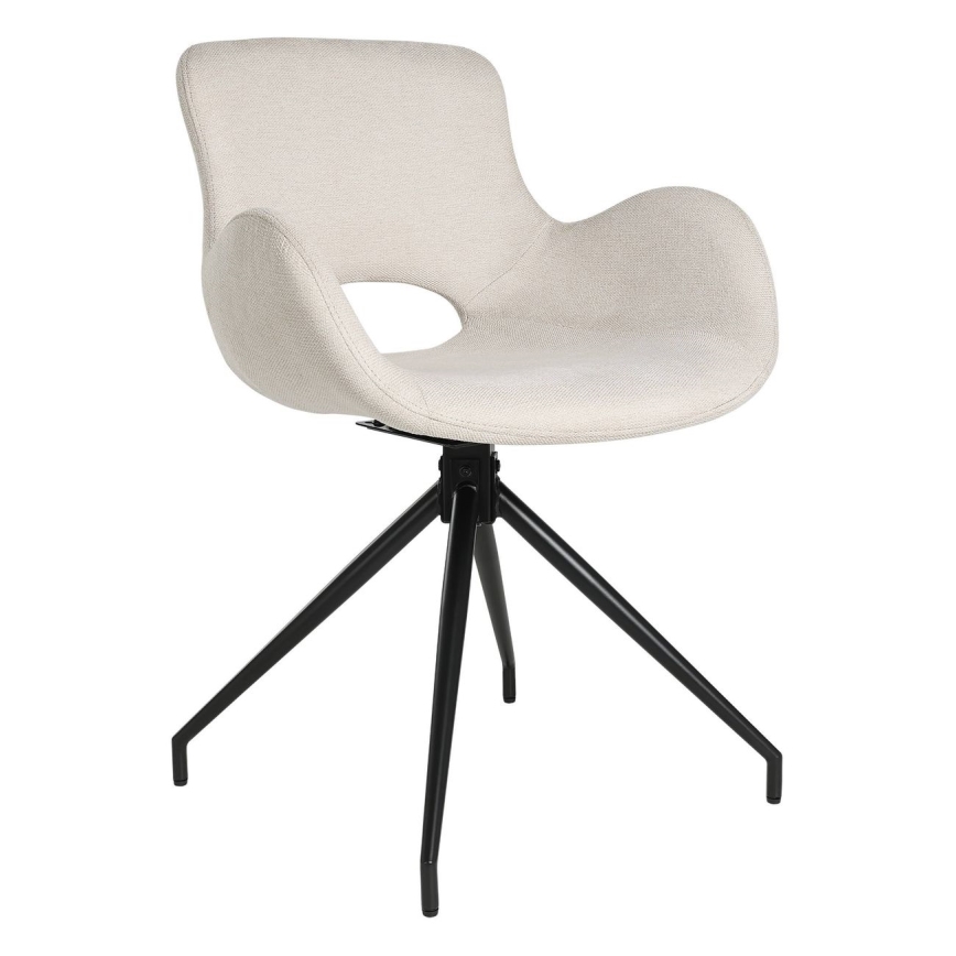 Eglo - Silla de comedor 82x58 cm color crema/negro