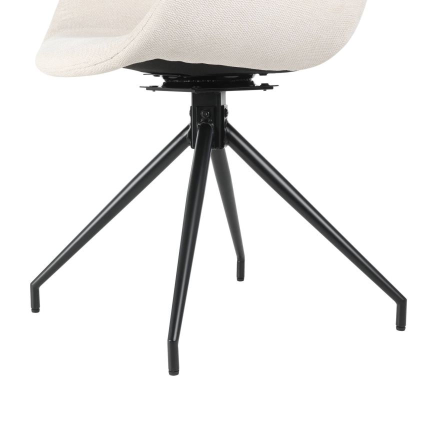 Eglo - Silla de comedor 82x58 cm color crema/negro