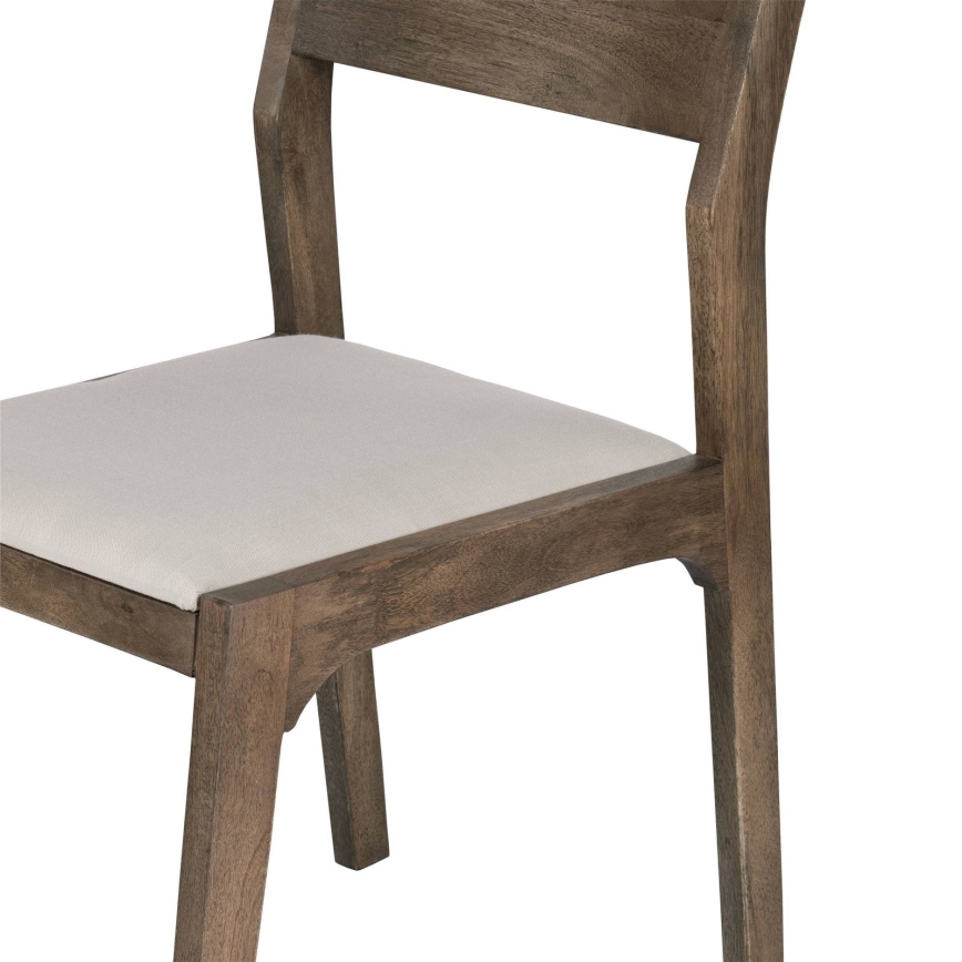 Eglo - Silla de comedor 84x55 cm marrón/color crema