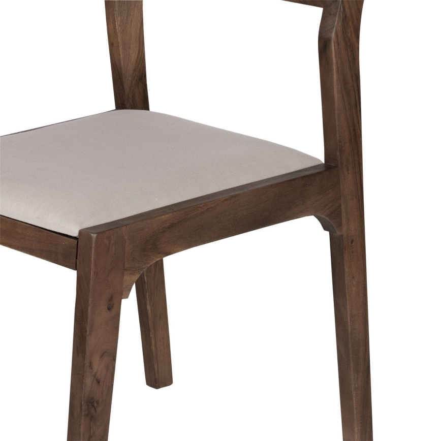 Eglo - Silla de comedor 84x55 cm marrón/crema