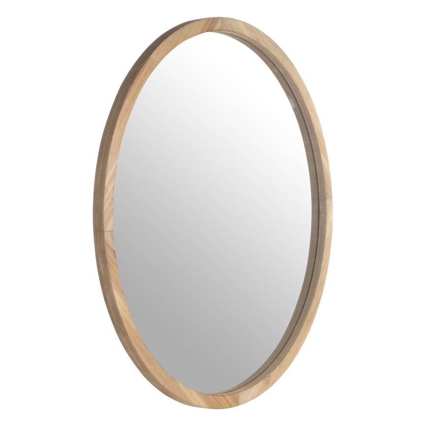 Eglo - Espejo de pared diá. 70 cm marrón