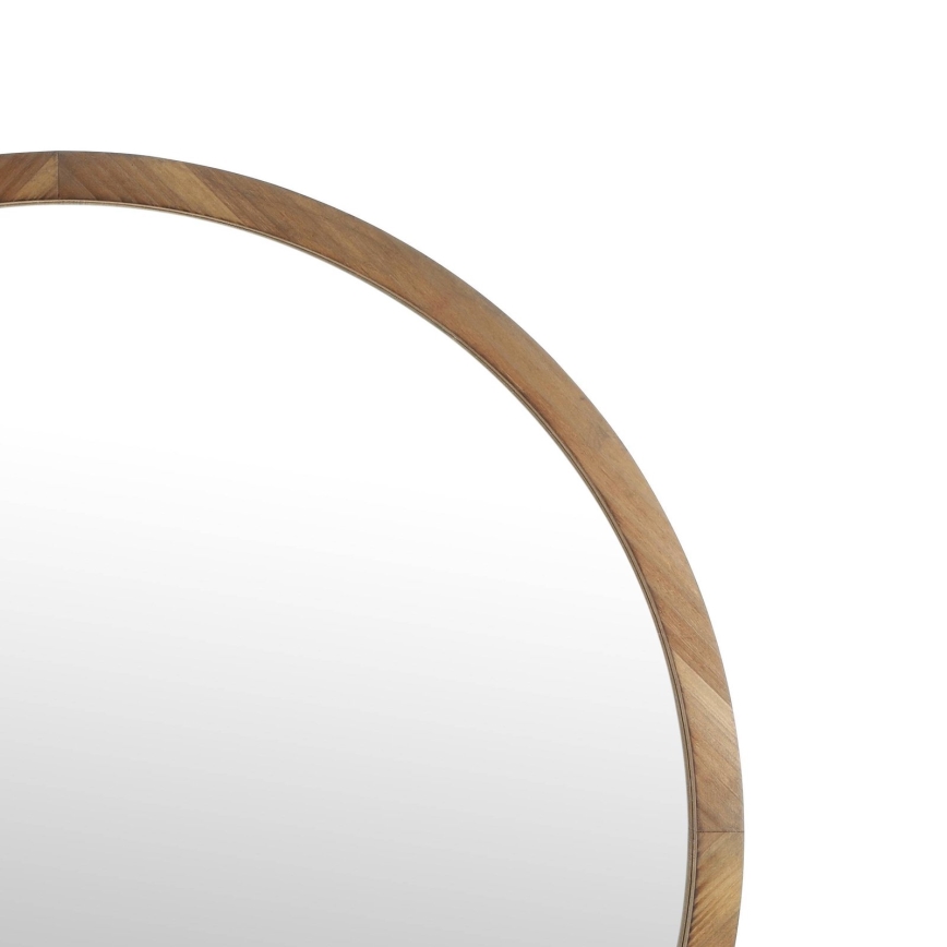 Eglo - Espejo de pared diá. 70 cm marrón