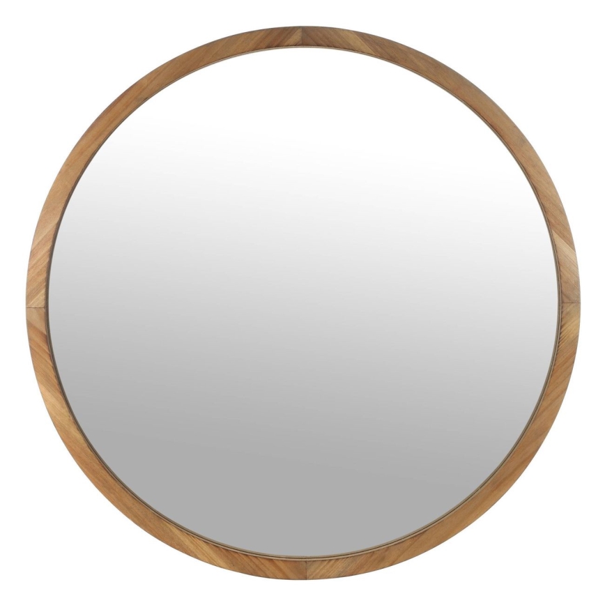 Eglo - Espejo de pared diá. 70 cm marrón