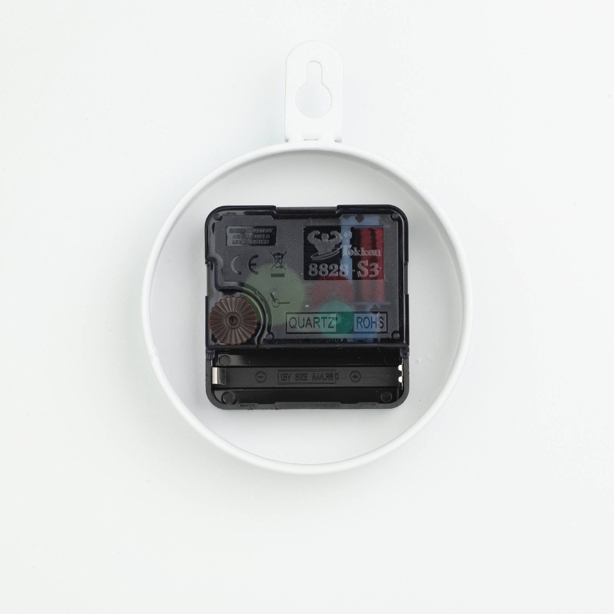 Eglo - Reloj de pared 1xAA diá. 30 cm marrón