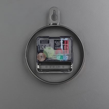 Eglo - Reloj de pared 1xAA diá. 30 cm negro