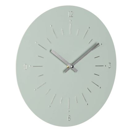 Eglo - Reloj de pared 1xAA diá. 30 cm verde