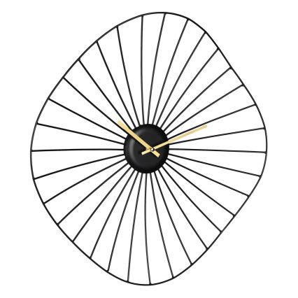 Eglo - Reloj de pared 1xAA 50x50 cm negro