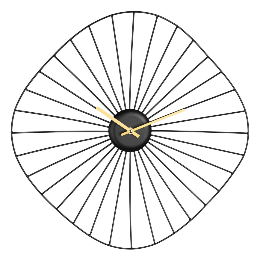 Eglo - Reloj de pared 1xAA 50x50 cm negro