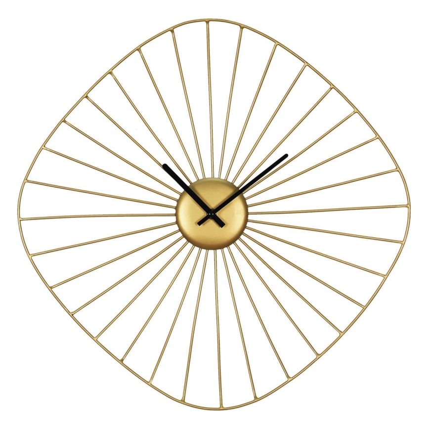 Eglo - Reloj de pared 1xAA 50x50 cm dorado