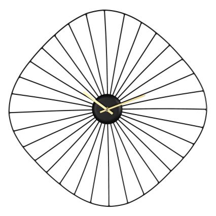 Eglo - Reloj de pared 1xAA 60x60 cm negro