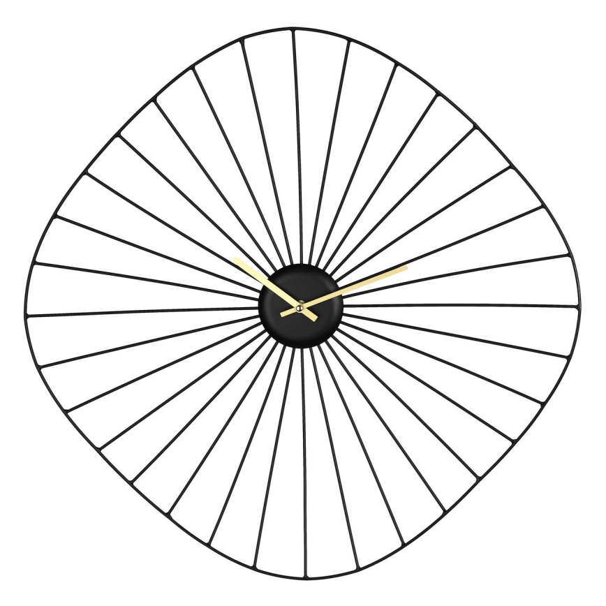 Eglo - Reloj de pared 1xAA 60x60 cm negro
