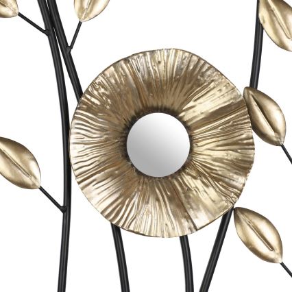 Eglo - Decoración de pared 100x38,5 cm negro/dorado