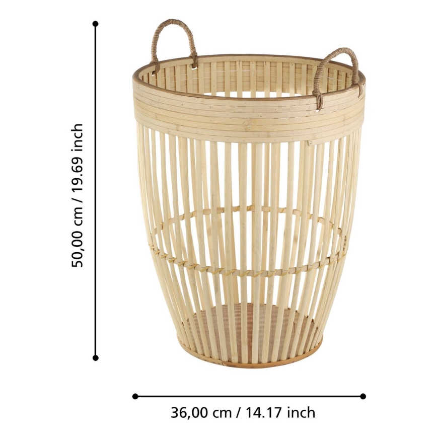 Eglo - Cesta decorativa 50x36 cm beige