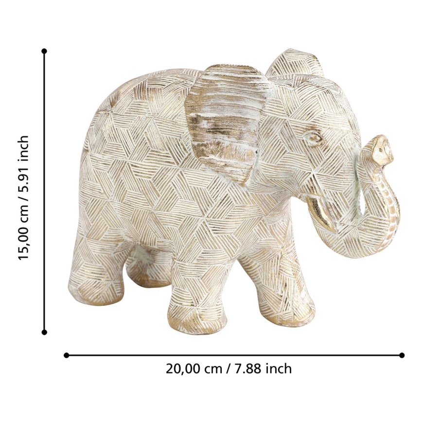 Eglo - Decoración 15x20 cm elefante/resina