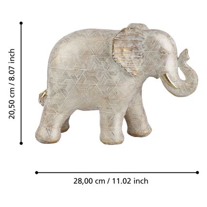 Eglo - Decoración 20,5x28 cm elefante/resina