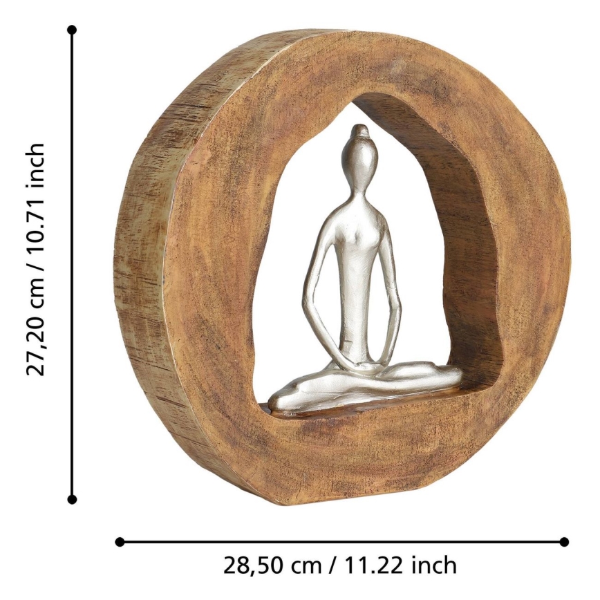 Eglo - Decoración 27,2x28,5 cm madera/resina
