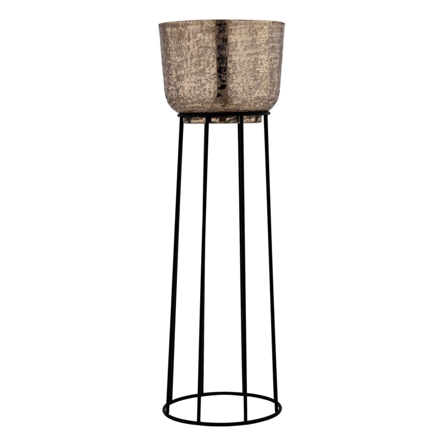 Eglo - SET 3x Maceta de metal negro/dorado