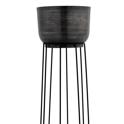 Eglo - SET 3x Maceta de metal negro