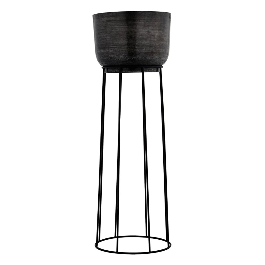 Eglo - SET 3x Maceta de metal negro