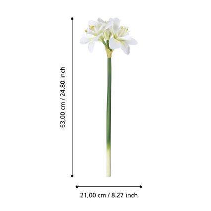 Eglo - Flor artificial 63 cm blanco