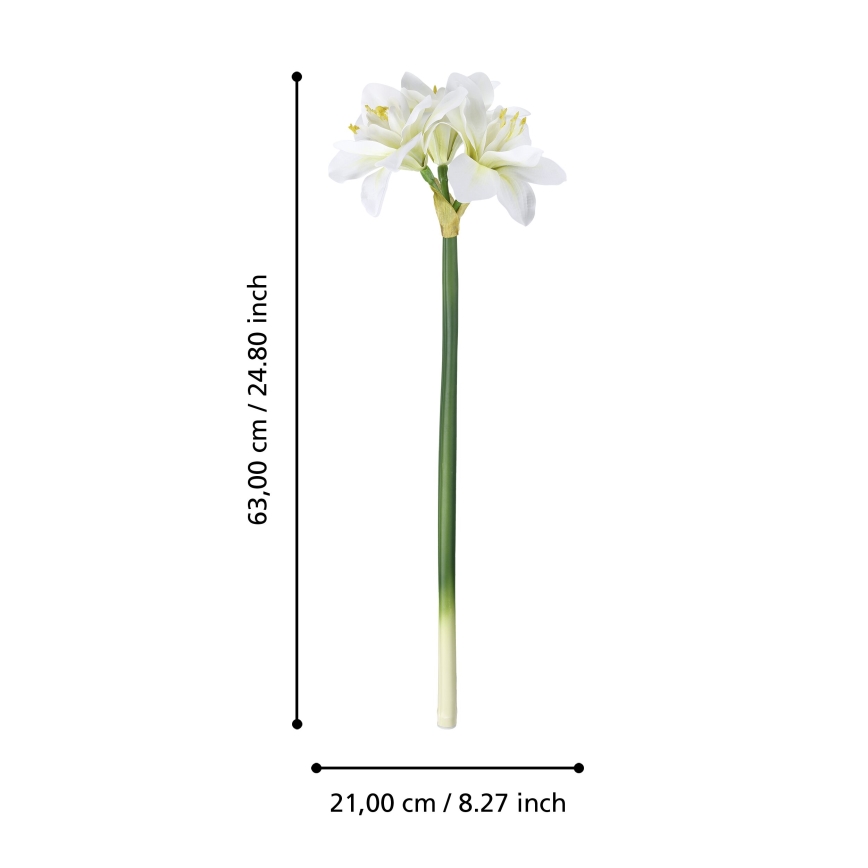 Eglo - Flor artificial 63 cm blanco