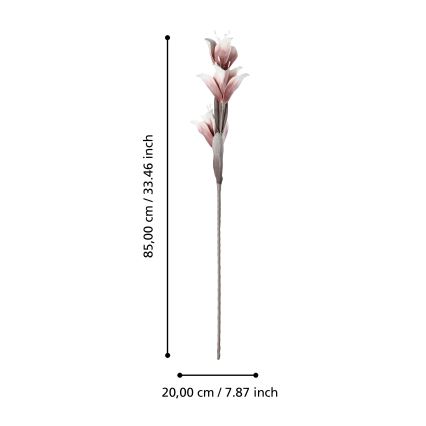 Eglo - Flor artificial 85 cm rojo
