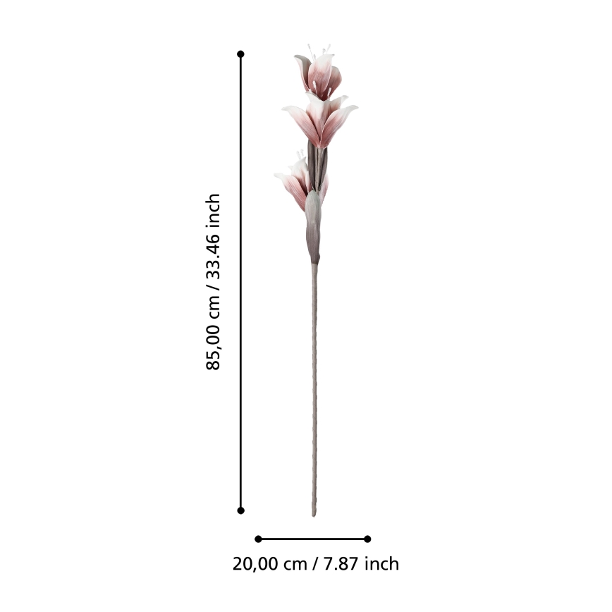 Eglo - Flor artificial 85 cm rojo