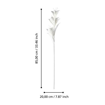 Eglo - Flor artificial 85 cm blanco