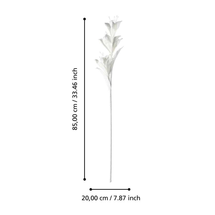 Eglo - Flor artificial 85 cm blanco