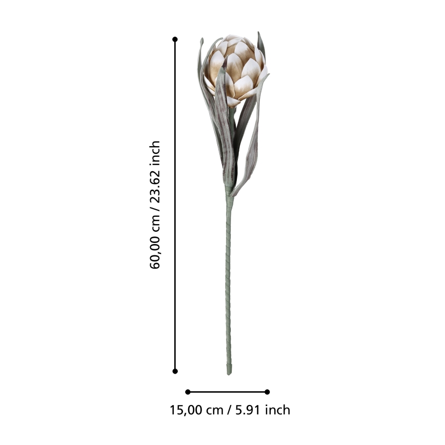 Eglo - Flor artificial 60 cm beige