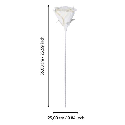 Eglo - Flor artificial 65 cm blanco